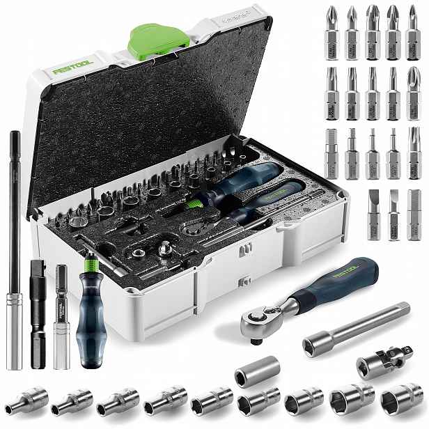 Nástavce Bity Sada nástavců Festool pro montáž SYS3 S 76-1/4"-CE Ra Systainer