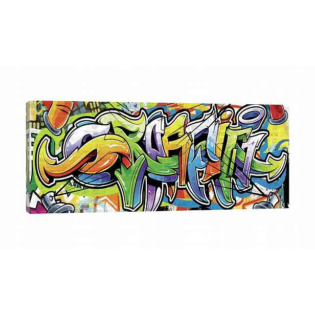 Obraz Graffiti 3D pro děti na plátně 145x45