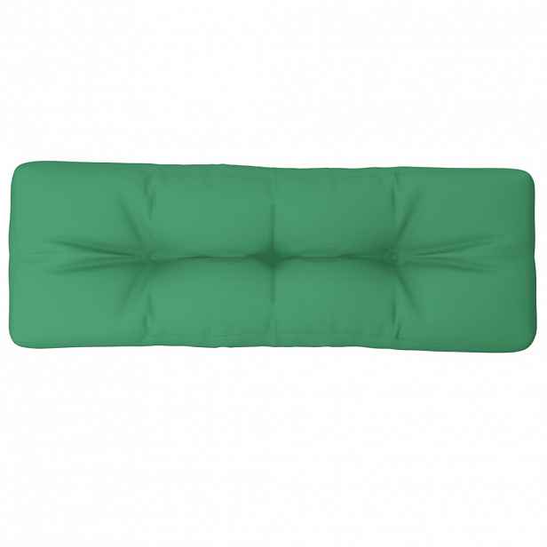 vidaXL Poduška na palety zelená 120 x 40 x 12 cm textil