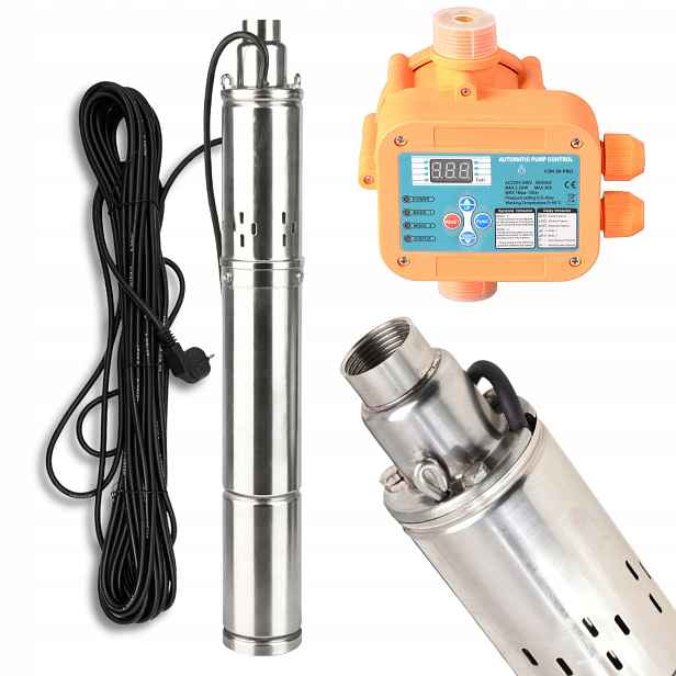 Elektrická Hlubinná Pumpa 3,5" 2700 l/h 250 W Do Vody Ovladač Premium