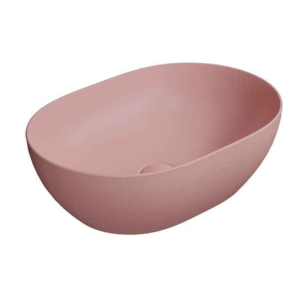 GSI PURA keramické umyvadlo na desku, 50x35cm, blush mat