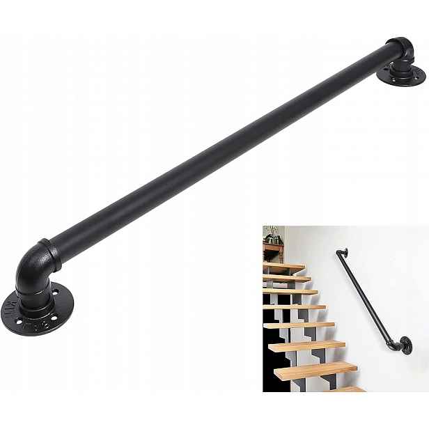 Schodišťové zábradlí trubkové 100 cm pro montáž na stěnu