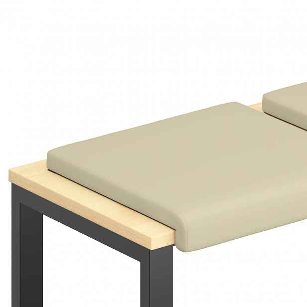 vidaXL Polštář na lavici 4 ks Umělá kůže Krémová Hloubka 35 cm
