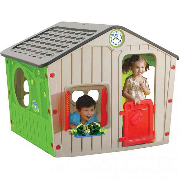 Buddy Toys Domeček VILLAGE šedý