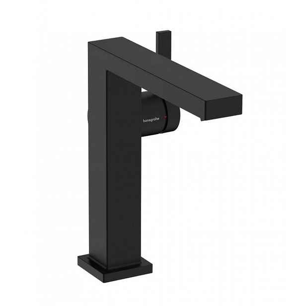 Hansgrohe Tecturis E - Umyvadlová baterie s výpustí Push-Open, CoolStart, EcoSmart, matná černá 73042670