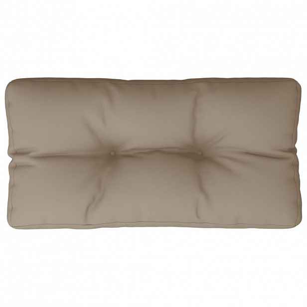 vidaXL Poduška na palety taupe 80 x 40 x 12 cm textil