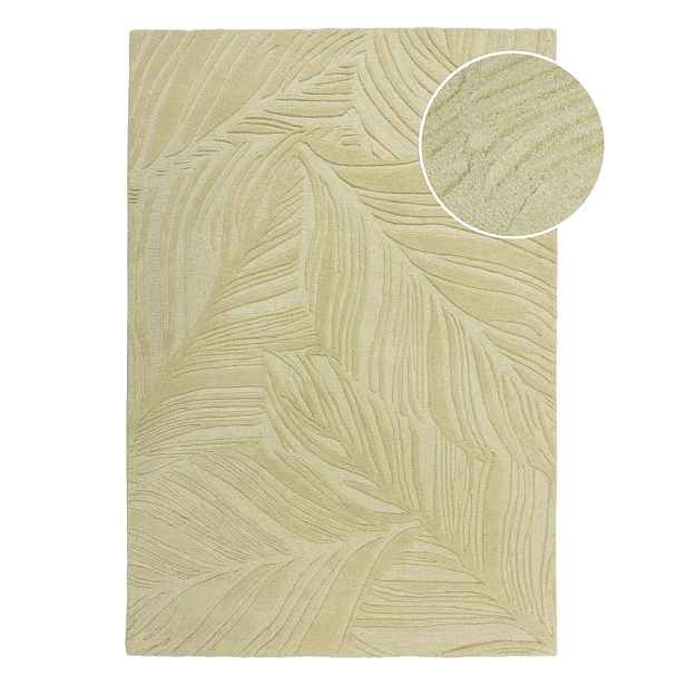 Zelený vlněný koberec 200x290 cm Lino Leaf – Flair Rugs