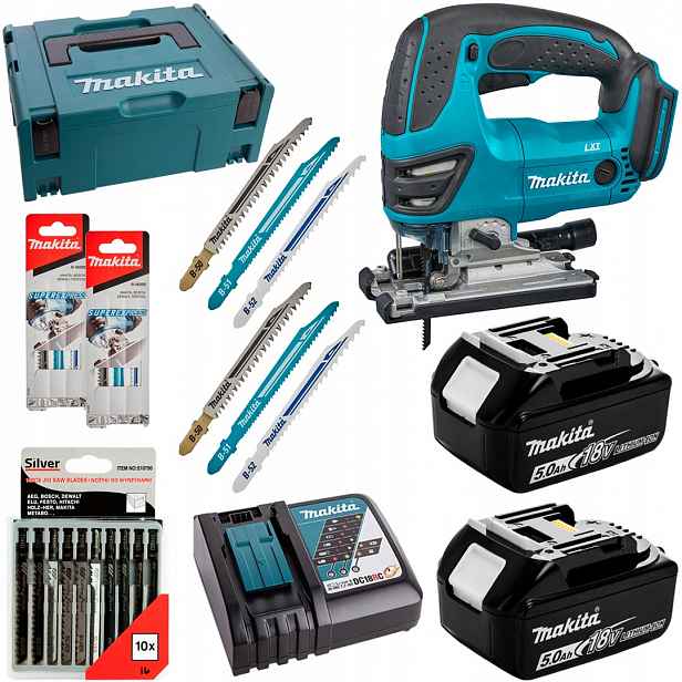 Pila 18V 2x5Ah Makita DJV180RTJ pilové listy