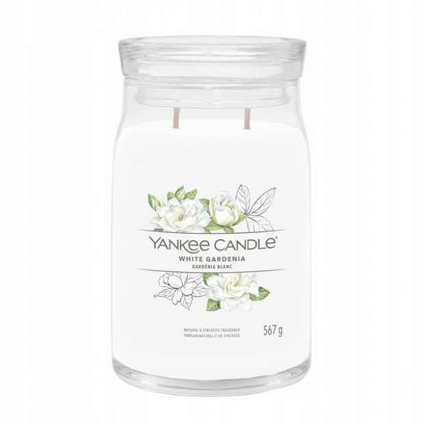 Yankee Candle Signature White Gardenia velká vonná svíčka 567 g