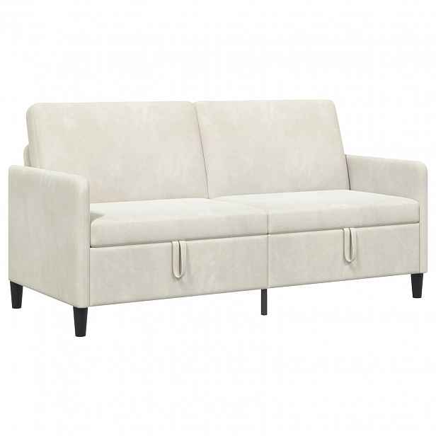 vidaXL Sofa s úložným prostorem Krémová 172 x 78 x 87 cm Polyester