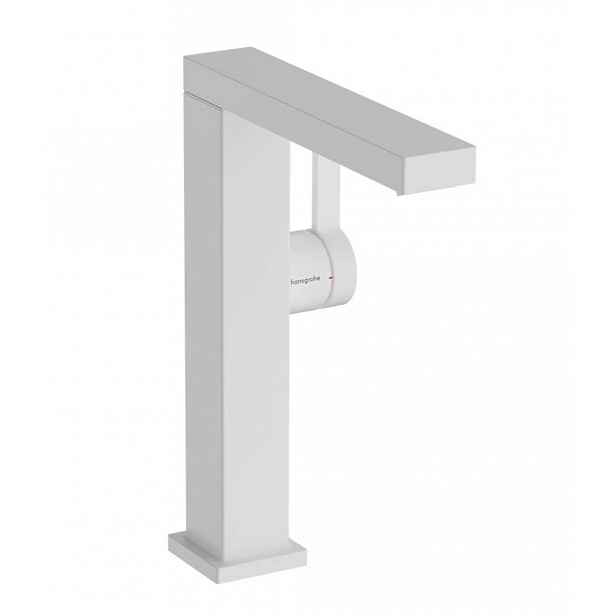 Hansgrohe Tecturis E - Umyvadlová baterie s výpustí Push-Open, CoolStart, EcoSmart, matná bílá 73063700