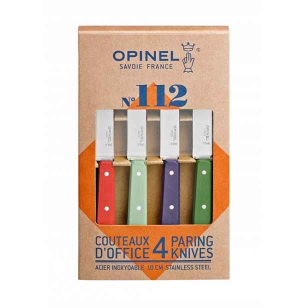 Opinel Les Essentiels Paysage N°112 nůž na loupání 10 cm habr 4 ks