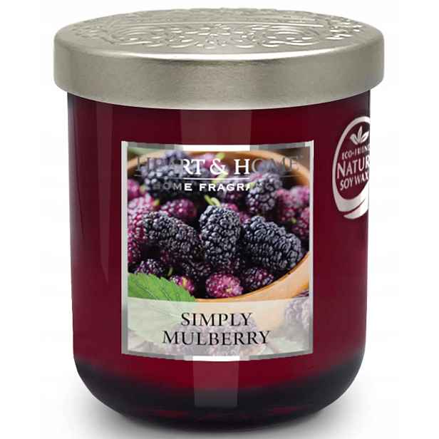 Velká Svíčka Heart & Home Simply Mulberry Sójová Vonná Svíčka