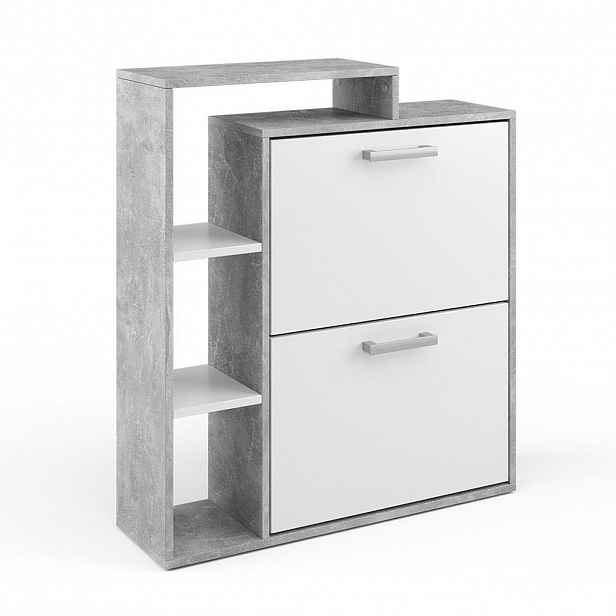 Vicco BOTNÍK NA BOTY Orlando Bílá/beton 24.5 x 90 cm