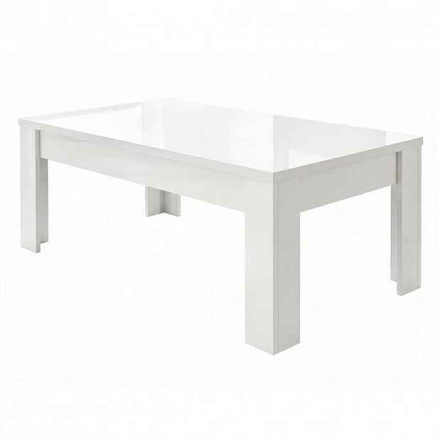 MID.YOU KONFERENČNÍ STOLEK, vysoce lesklá bílá, kompozitní dřevo, 122/65/45 cm