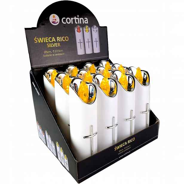 Sada 12 Ks Led Svíčka Na Baterie Vložka Hřbitovních Svíček 17cm Do Sničky Hřbitovní Svíčka Vložky