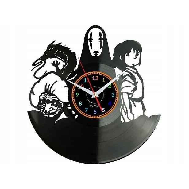 Spirited Away Nástěnné hodiny Vinylová deska Moderní dekorativní jako dárek