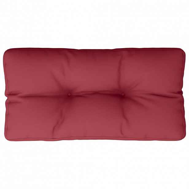 vidaXL Poduška na palety vínová 80 x 40 x 12 cm textil