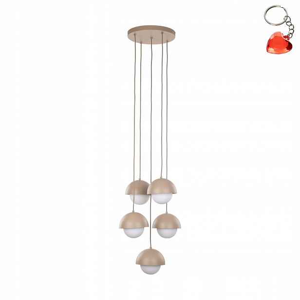 Závěsná stropní lampa Lustr Převis Stropní Svítidlo Béžová 5xG9 32 cm Tk Lighting