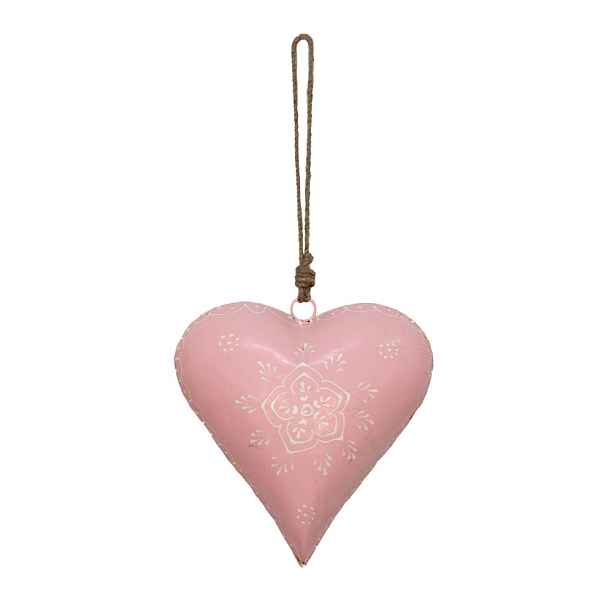 Závěsné kovové srdce se zdovením Heartic - 20*6*20 cm Clayre & Eef