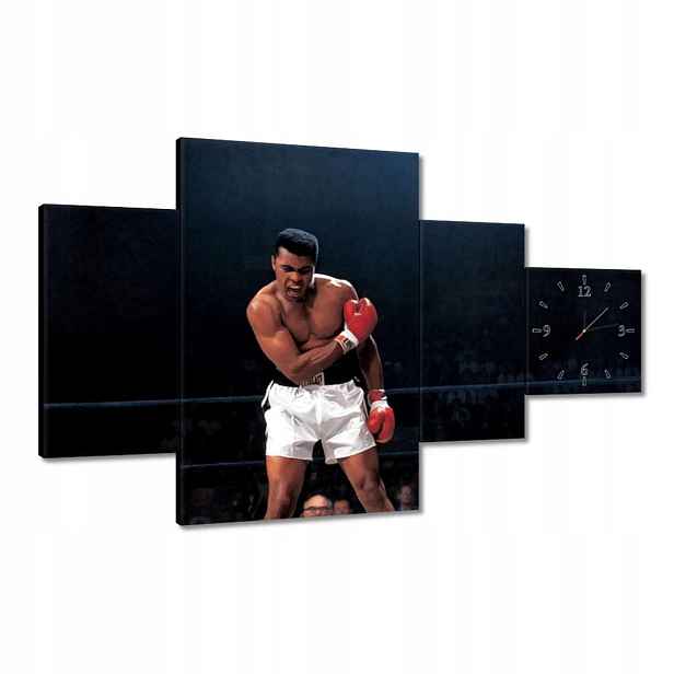 Nástěnné hodiny 130x80 Muhammad Ali Boxer