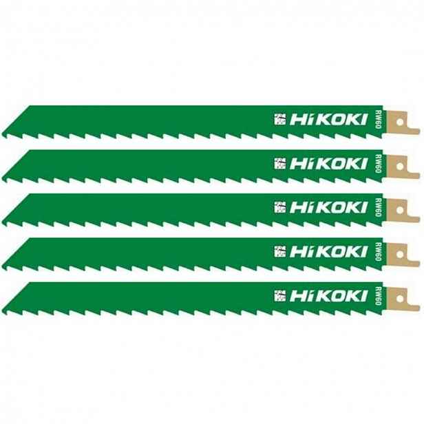 HiKOKI - Sada pilových plátků 3 TPI na dřevo, délka 225 mm, 5 ks 752029