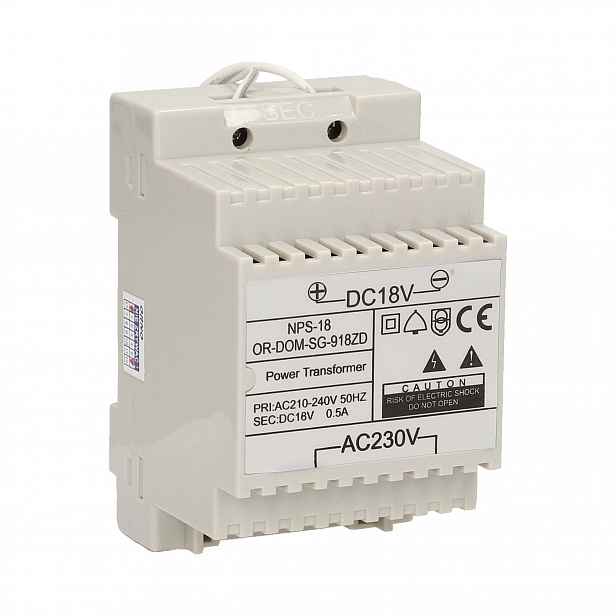 Napájecí zdroj Din DC18V pro sada. Sagitta, Salem