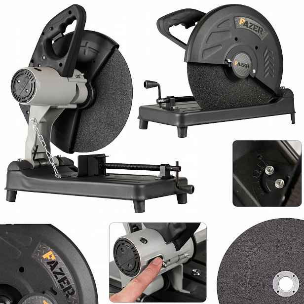 Řezačka Kovu Pila Pokosová Pila Pomalý Start 3000W Kotouč 355MM Svěrák
