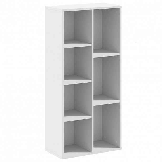 vidaXL Knihovna bílá 50 x 25 x 105 cm kompozitní dřevo