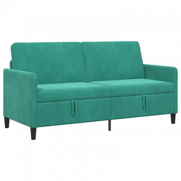 vidaXL Sofa s úložným prostorem Tyrkysová 172 x 78 x 87 cm Polyester