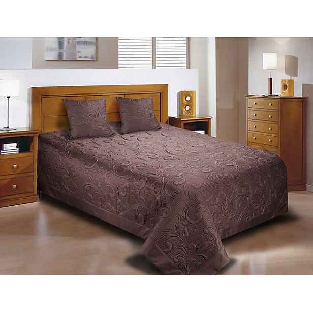 Přehoz na postel 170x210 Oriental hnědý prošívaný orientální vzor
