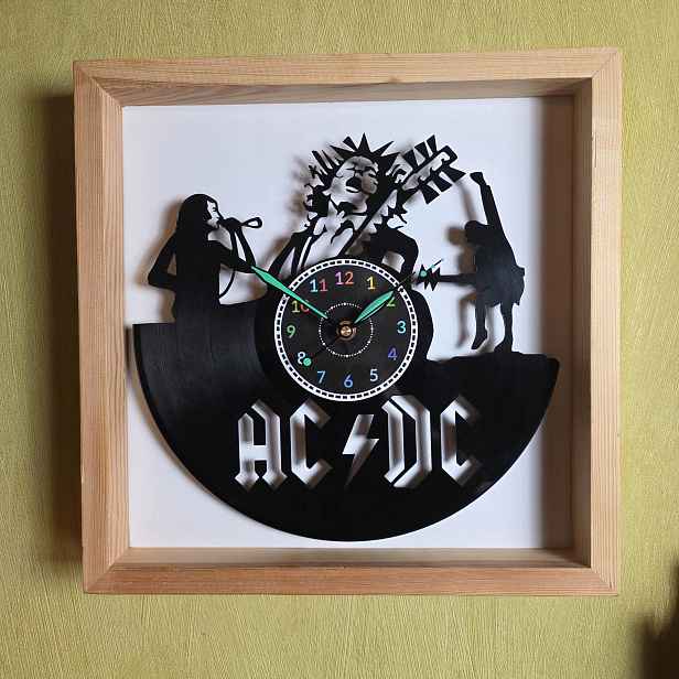 Ac-dc Acdc/dc Nápad na Dárek Nástěnná Dekorace z vinylové desky