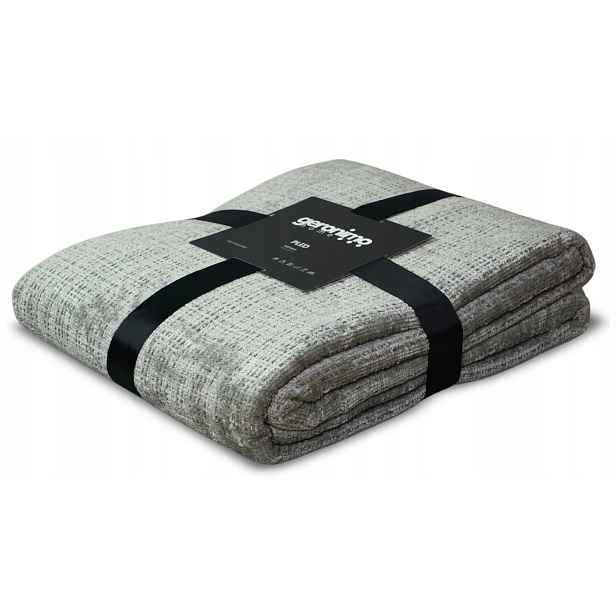 Deka Přehoz na postel Fluffy Cover 200x140 Útulná Měkká Teplá Šedá