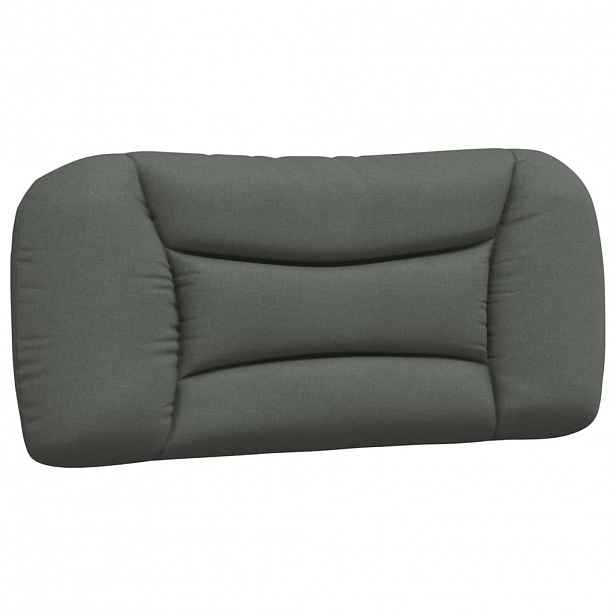 vidaXL Polštář na čelo postele Hvar tmavě šedý 80 cm textil