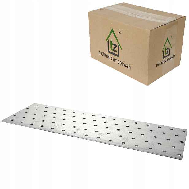 Perforované dlaždice 100x300 x 2 mm 50 ks Tesařské spojky ploché PP15