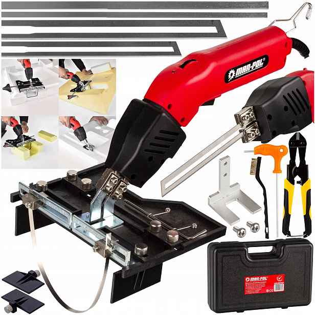Nůž Pro Řezání Polystyrénu Řezačka Boniarka Drážkovačka 250W 4 Čepele