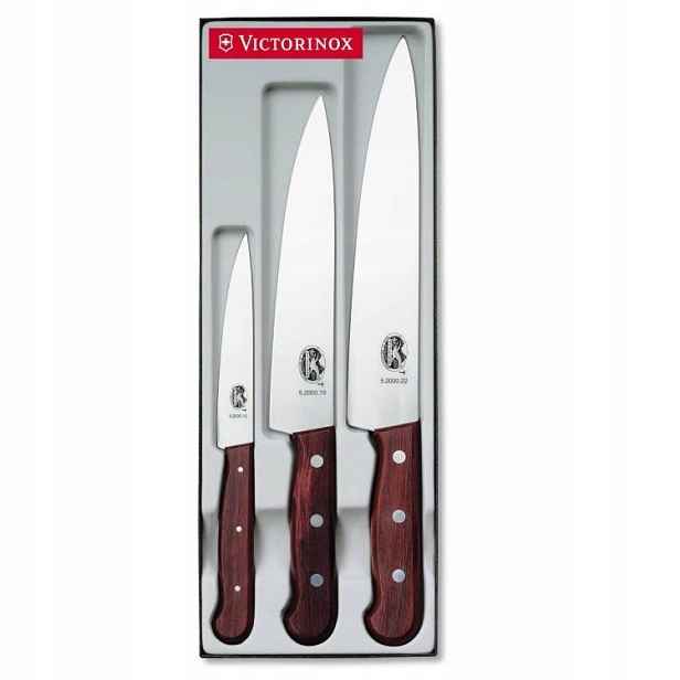 Sada 3 nožů Victorinox Wood 5.1050.3 javor Švýcarsko 12/19/22 cm