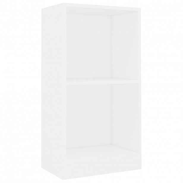 vidaXL Knihovna bílá 40x24x75 cm kompozitní dřevo