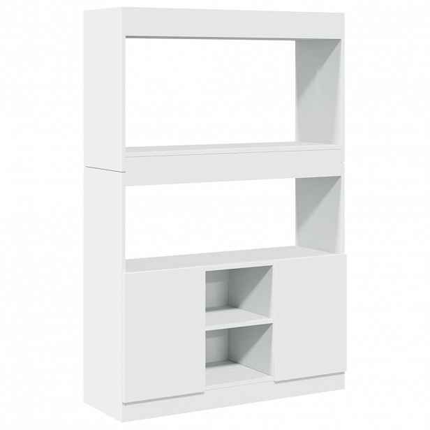 vidaXL Skříň highboard bílá 92 x 33 x 140 cm kompozitní dřevo