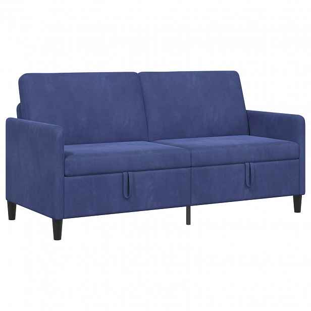 vidaXL Sofa s úložným prostorem Policová modrá 172 x 78 x 87 cm