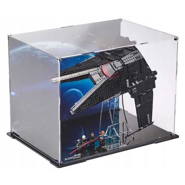 Vitrína s pozadím Blacked Brick pro Lego Star Wars 75336 Transporter Scythe