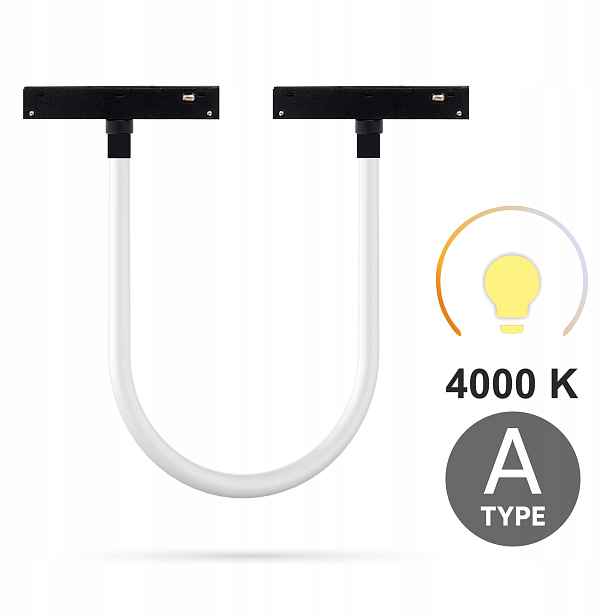 Lampa Tuba 1M 16W RG1 typ A pro kolejnice Smart Track 4000K černá
