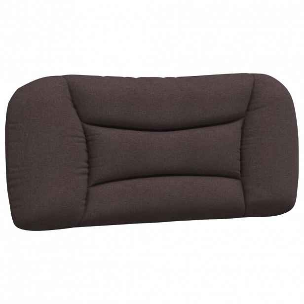 vidaXL Polštář na čelo postele Hvar tmavě hnědý 80 cm textil