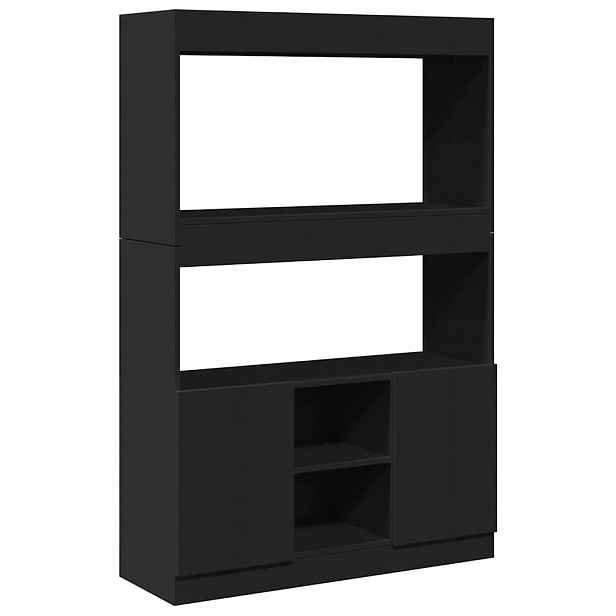 vidaXL Skříň highboard černá 92 x 33 x 140 cm kompozitní dřevo