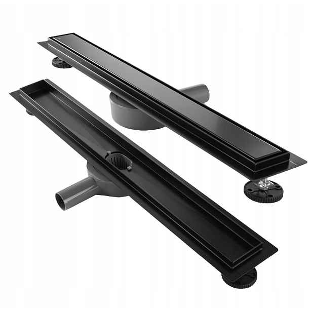 Odtok Lineární odvodnění 70 CM Černý Matný Oboustranný Neox Pro Rea