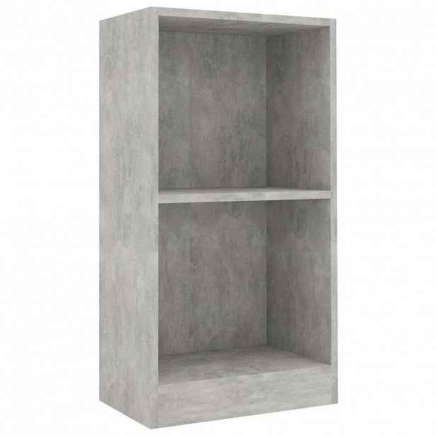 vidaXL Knihovna betonově šedá 40x24x75 cm kompozitní dřevo
