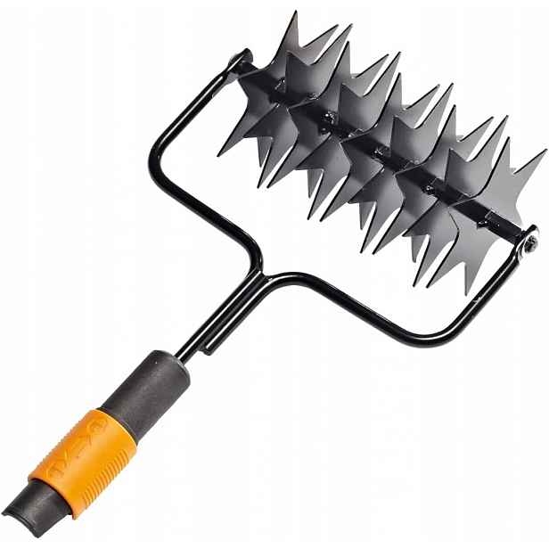 Fiskars Rotační Provzdušňovač Quikfit 20,5 CM, Ocelová Hlava Pro Půdu