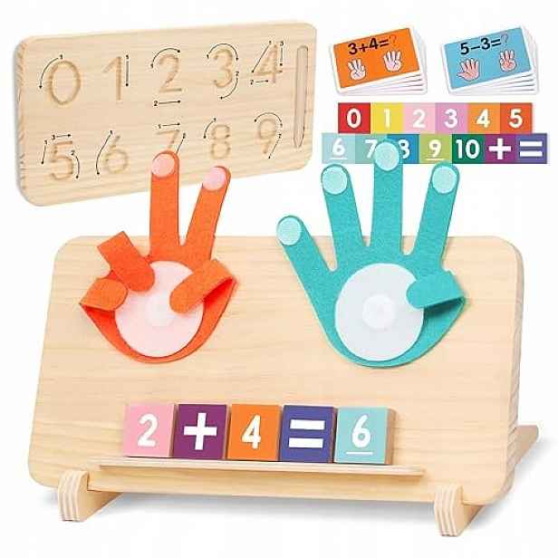Montessori Matematické Hračky Pro Výuku Počítání Prstů Pro Děti Dárek
