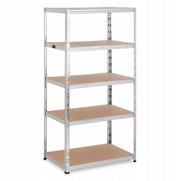 Skladový Regál Msw 180x90x60 cm 5 polic 175 kg/stiskací police šedá