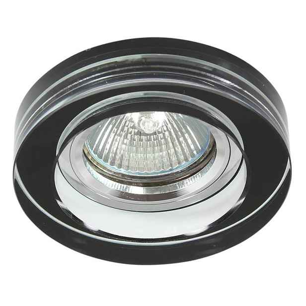 Stropní svítidlo černé kulaté sklo MR16 50W SS-31